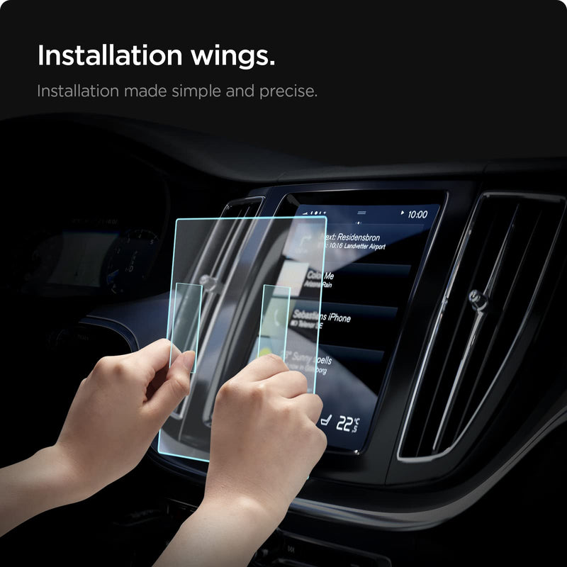 Spigen Glas.tR Anti-Glare Matte Tempered Glass Screen Protector for Volvo XC90/XC60/XC40/S90/S60/V90/V60(2016-2021) 8.7 inch Screen - 1 Pack