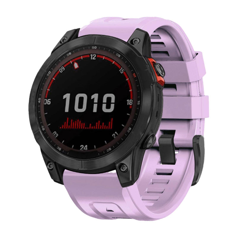26mm watch band for garmin fenix 5x 6x 7x 3 hr quickfit 26 watch band for garmin women men silicone Purple and Army Green Bundle