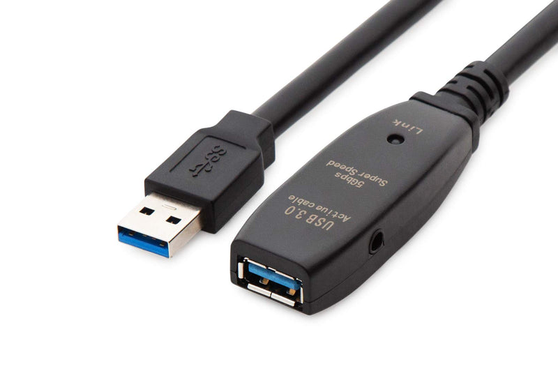 MutecPower 24 Feet Active USB Extension Cable 3.0 Male to Female with A Extension chipset Signal Booster - Active Extension/Repeater Cord 7.5 Meters / 24 Feet 24 FT USB 3.0