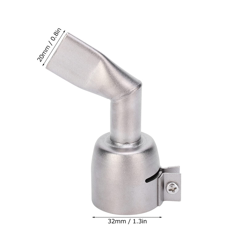 Hot Air Gun, Leister Nozzles, Welding Gun Nozzle 120 Pack of 2 Grade Leister Tools Boquilla Para Soldar Tpo Tips Puntas Heat Guns De 40 Milímetros Soldadora Hot Air Weld Plastic Welder Angled For