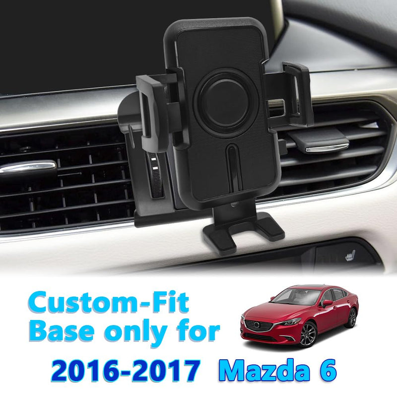 WAAPAK Car Phone Holder Mount 2016-2021 Mazda 6 Auto Accessories Interior Decoration Smartphone Thick Case Cradles Navigation Bracket iPhone (Mazda-6-16-17) Mazda-6-16-17