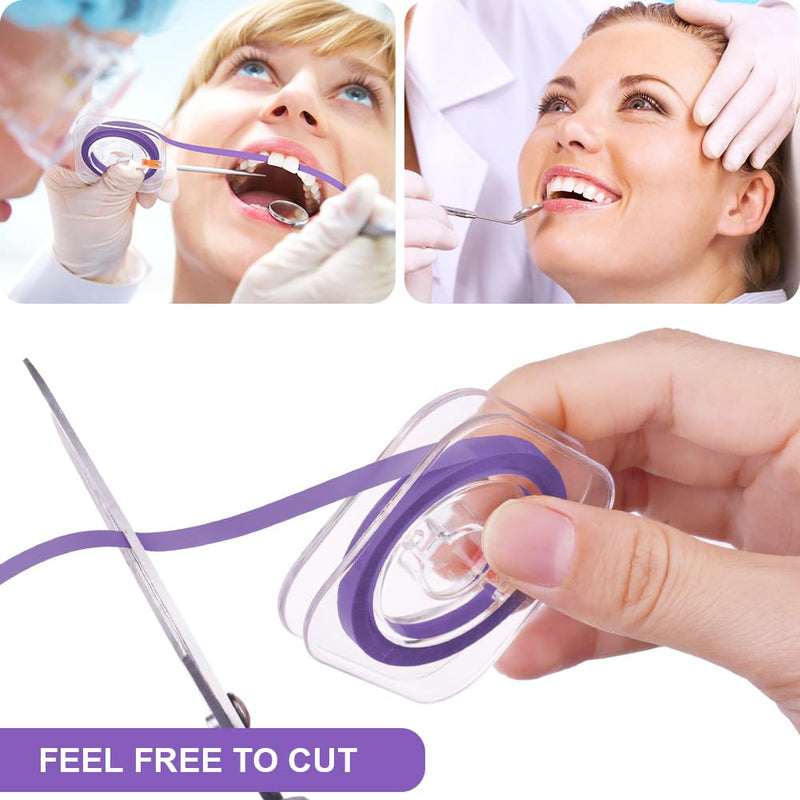 [AUSTRALIA] - OFFCUP Tooth Sandpaper, Dental Sanding Strips Ultra-Fine 50μm Grit Size Interdental Sanding Tools, Dental Polishing Strips Portable Tooth Sandpaper for Polishing Teeth (6 m x 4 mm, Purple) 50μm Purple 
