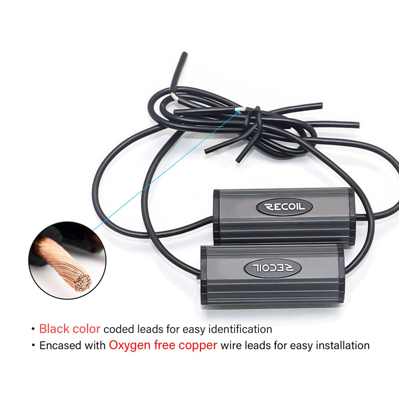 RECOIL BB-T Bass Blocks Designed to Protect Car Audio Tweeters, Eliminate Frequencies 0-5.6kHz at 4Ohms, Pair Protect Tweeter