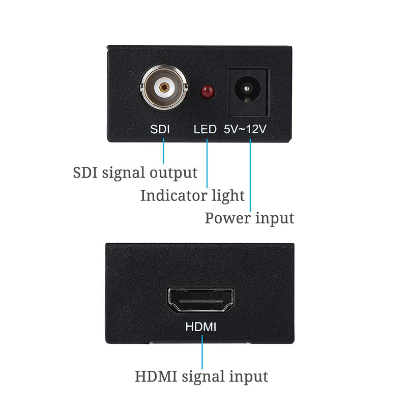 [AUSTRALIA] - Groza HDMI to SDI Converter, HDMI to SD-SDI HD-SDI 3G-SDI Audio Video Adapter,Support 1080P 1080I for Camera Home Theater Monitora 