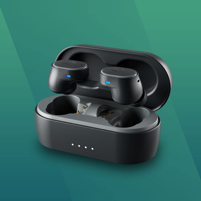 Skullcandy Sesh ANC Active Noise Cancelling Wireless Earbuds - True Black | Bluetooth Headphones, Noise Cancellation, Customizable Sound, 56 Hours Battery, Sweat and Water Resistant, Microphone