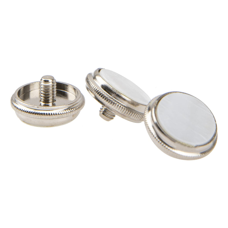 3Pcs Yootones Trumpet Valve Finger Buttons Musical Instruments Accessories Compatible with Trumpet Finger Button Musical Instruments Replacement Parts (White) White