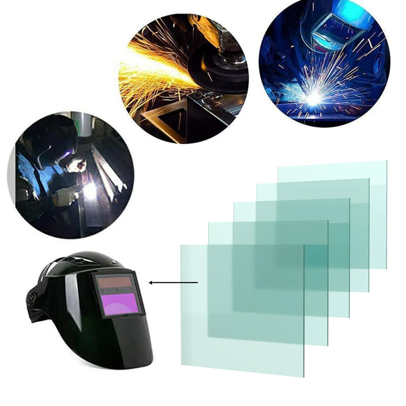 [AUSTRALIA] - 4.33''x3.54'' Welding Helmet Hood Clear Lens Cover, Universal Welding Protective Lens Replacement (20pcs) 4.33" x 3.54" 
