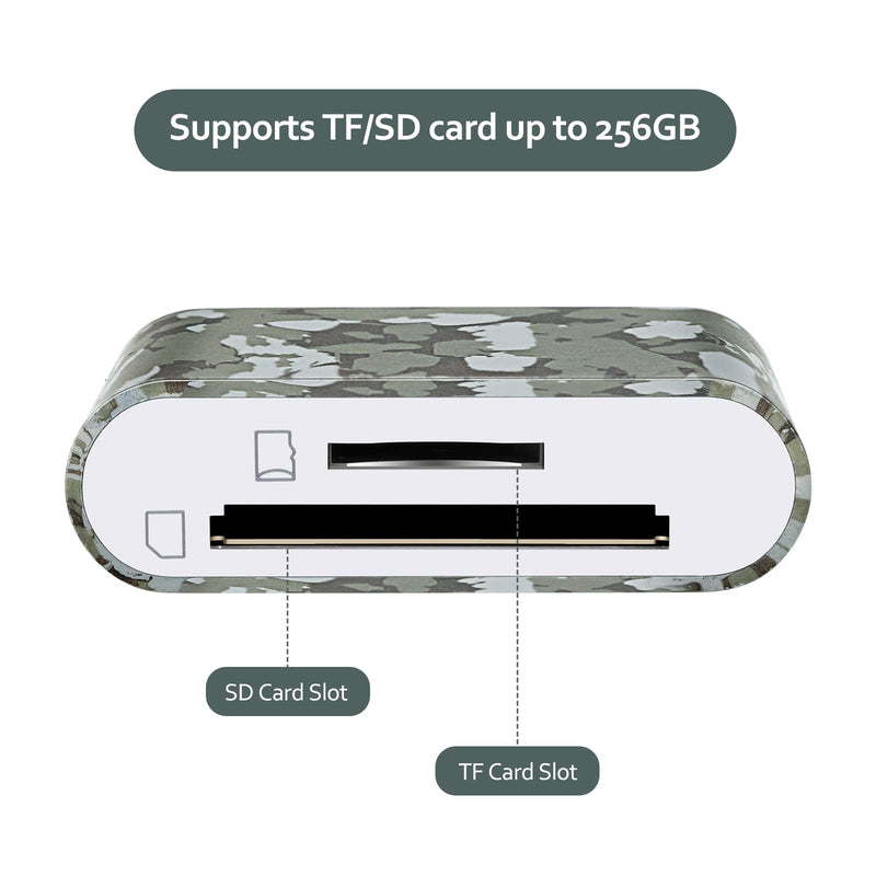 Trail Camera Viewer, Plug & Play for Hunters to View Images and Videos from Game Camera for iPhone 6S, SE, 7, 8, X, 11, 12, 13, 14 Series For iPhone 6S - 14 series