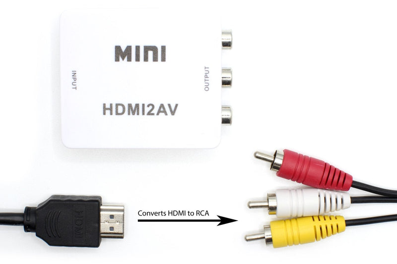 [AUSTRALIA] - THE CIMPLE CO - HDMI to RCA Converter (Digital to Analog Converter) - Converts from HDMI - Does Not Work in Reverse - Down Converts - White Kit 