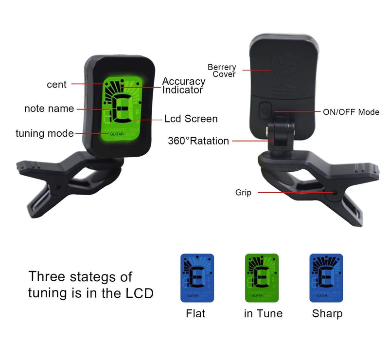 [AUSTRALIA] - Acoustic Guitar Accessories Kit Including Guitar Strings,Tuner,Guitar Capo, Restring Tool,Pick Holder,Bridge Pins,Finger Picks,Guitar Nuts and Saddles 
