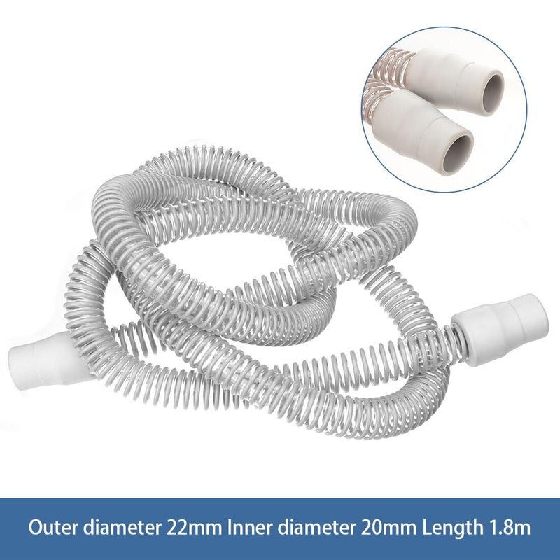 CPAP Hose 180 cm Universal Ventilation Hose Breathing Device Hose Plastic Ventilation Device Accessories 22 mm Hose Connection