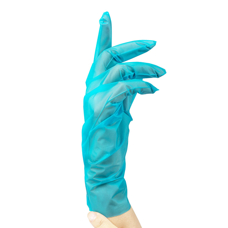 SF TPE Disposable Gloves, Size L, Pack of 200/Box, Disposable Examination Gloves, TPE Gloves, Powder-Free, Latex-Free, Non-Sterile, Latex-Free, Food Gloves L (200 Stück) blue