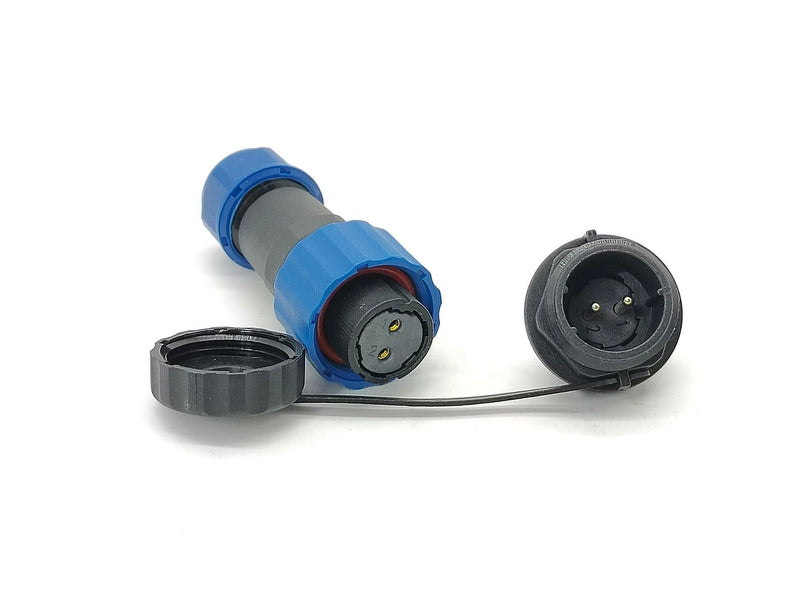 Aviation Plug SP17 IP68 2 Pin SP17 Series 2 Pin Female Plug and Male Round Socket Waterproof Connector Satellite Cable Connector SP17 2pin