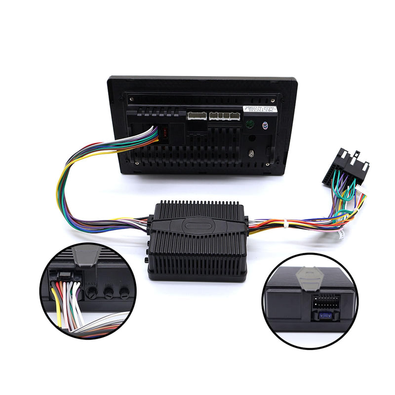 12V Car DAP Amplifier, 4 X 60W Power 4 Channels Clear Sound Quality Car Amplifier for Android Car Radio