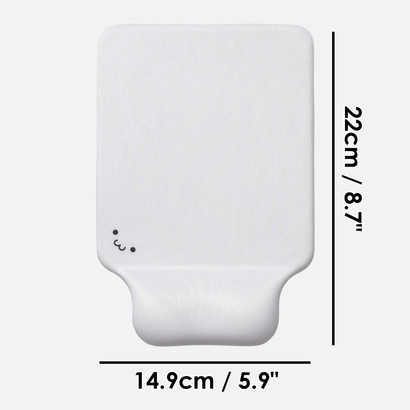 ELECOM Kawaii Pad Ergonomic Design Mouse with Gel Type Wrist Rest Reduce Fatigue for Laptop / Computer / Gaming (MP-GELWH)