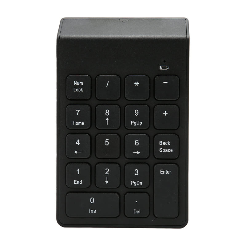 2.4G Wireless Numeric Keypad with Chocolate Keys, 18 Keys Plug and Play Number Numpad for Bank Accountant, Ergonomic Slim Design, USB 2.4GHz