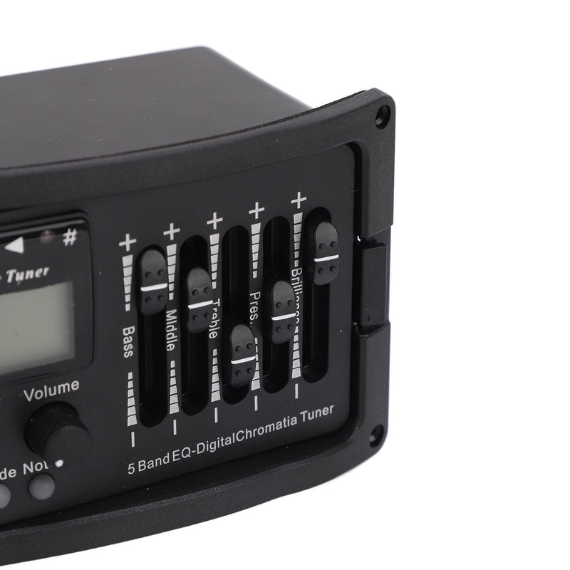 Guitar Preamp EQ Equalizer 5 Band 5 Professional Acoustic Guitar Preamplifier Equalizer with Tuner