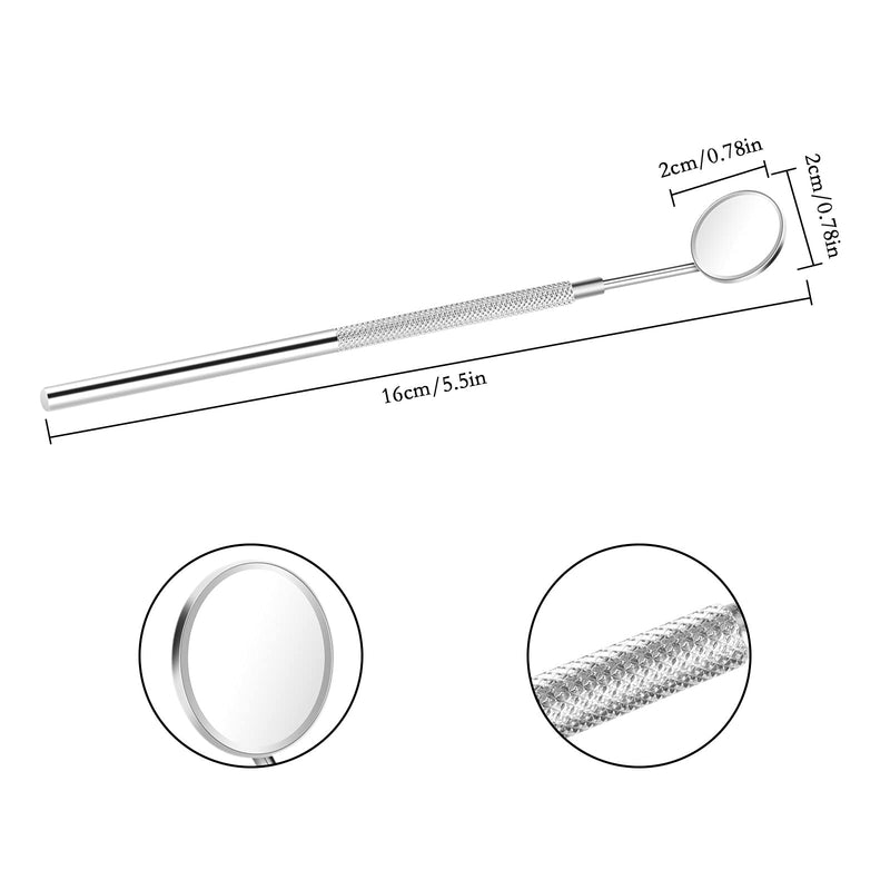 Bobury Stainless Steel Beauty Makeup Mirrors Dental Tools for Eyelash Extensions/Inspect Instrument