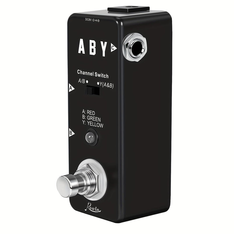 Vintage ABY Line Guitar Effect Pedal LEF-330 with True Bypass, Signal Switch, and Solid Construction