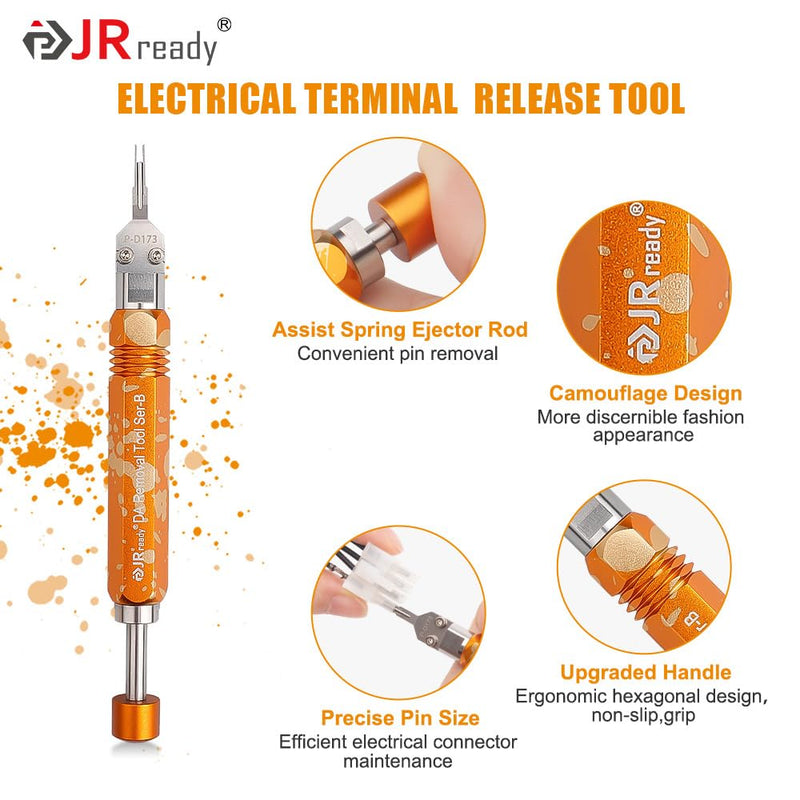 JRready DAP-D173 Mini-Fit Jr Extraction Tool(Equivalent to Molex 11-03-0044) Molex Pin Extractor Terminal Release Tool for Mini-Fit Jr.TM Series Terminals Built-in Plunger ATX Pin Removal Tool Pin Extractor Tool
