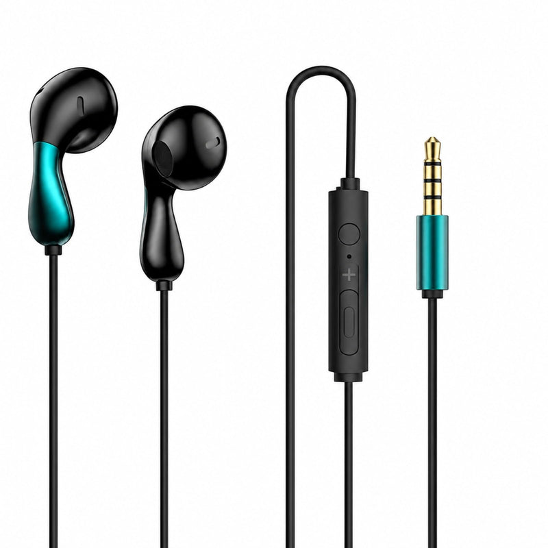 Wired Earbuds with Microphone, in-Ear Headphones with Volume Control and Hands-Free Calling for Phone Laptop Tablet