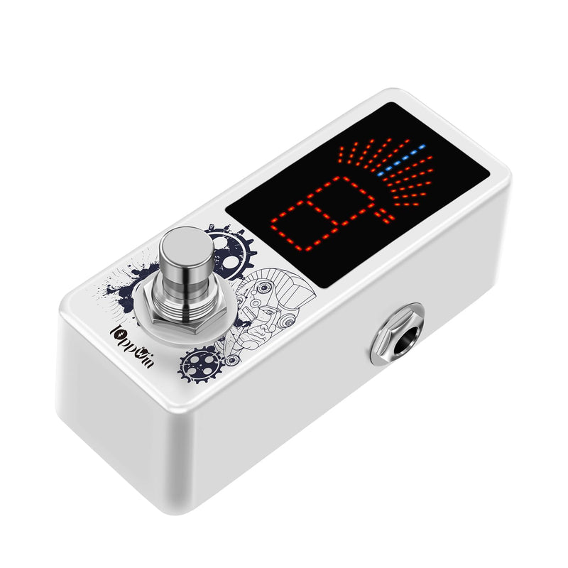 LT-910 Chromatic Tuner with LED Display & Precise Strobe Mode (0.1% Accuracy) - Metal Shell, True Bypass, Compact Design for Guitar/Bass/Violin