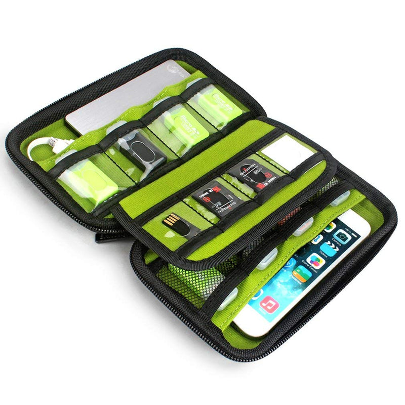 Aprince Digital Gadget Case Waterproof Memory Card Case,Designed for External Hard Drive,USB Flash Drives,Power Banks - Best for Traveling Black