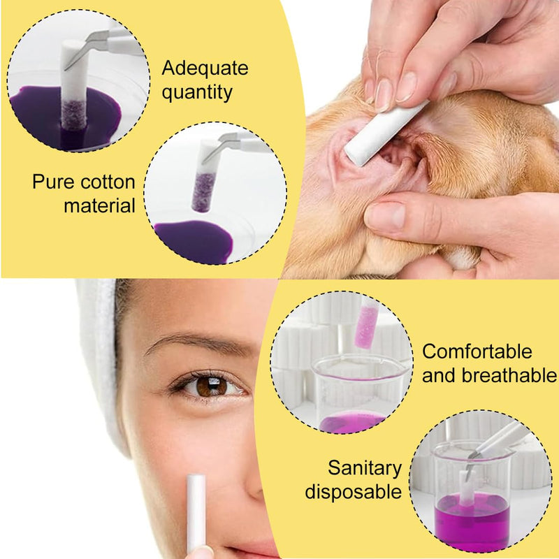 [AUSTRALIA] - YAYNO Pack of 50 Nosebleed Stoppers Nose Stoppers Nampons Against Nosebleeds Absorbent Cotton Rolls Soft Gauze Rolls Stop Plugs for Bloody Nose Teeth Mouth 