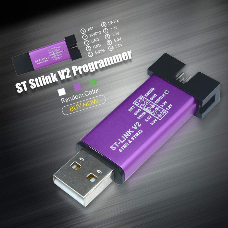 ICQUANZX ST-Link V2 Programming Unit Mini STM8 STM32 Emulator Downloader M89 New (Random Color)