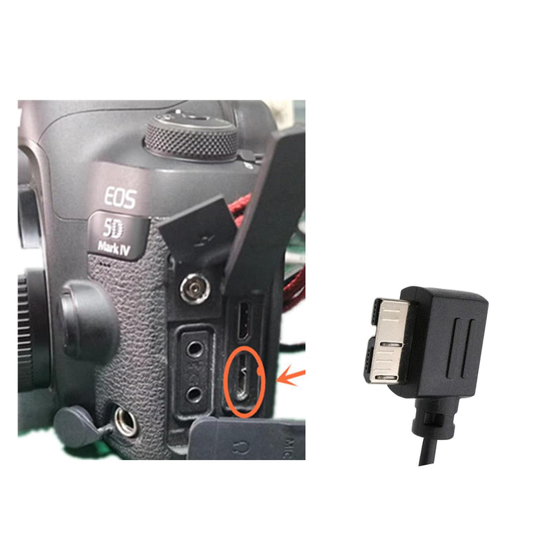 [AUSTRALIA] - for canon 5d4 release cable nk d850 cable Dji Ronin R cable to-Rs2 rsc2 rs3 rs4 Handheld stabilizer camera connection cable d850 camera control cable/shutter release connection cable (Micro 3.0-USB) Micro 3.0-USB 