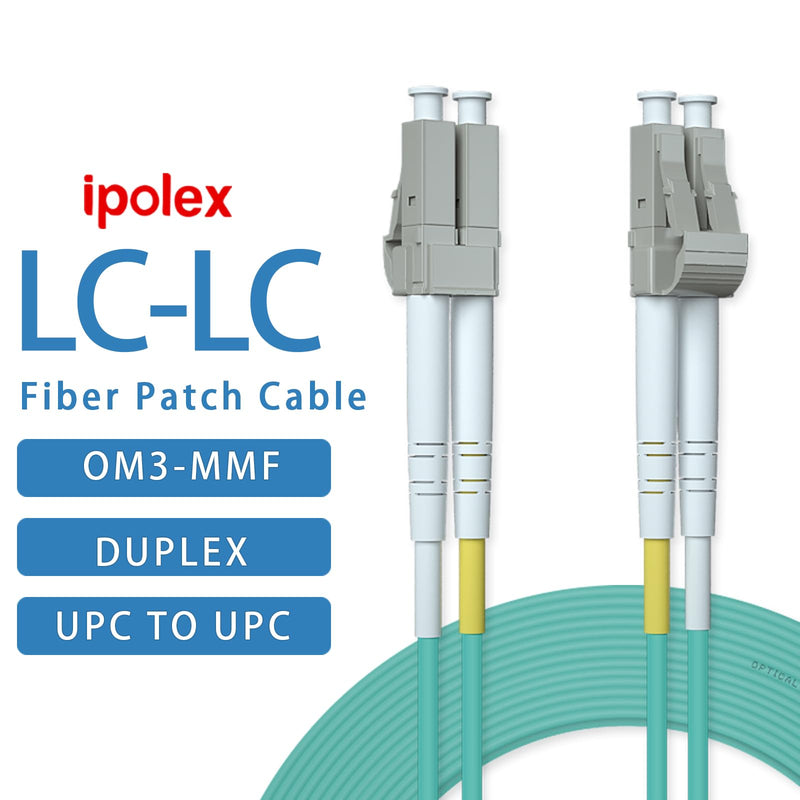 ipolex LC Media Converter + OM3 LC LC Fiber Cable