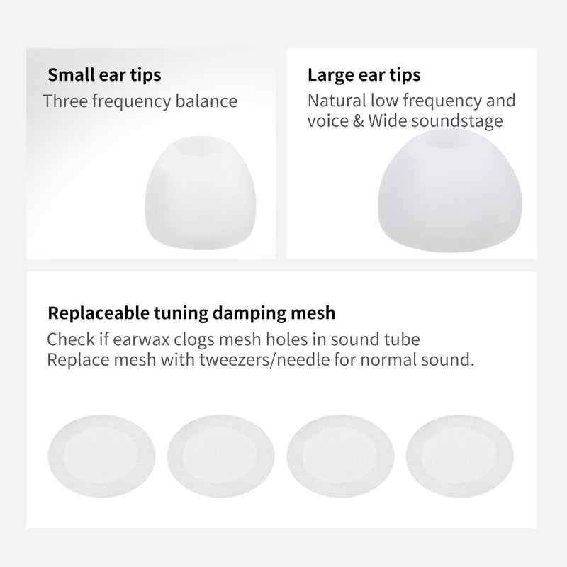 keephifi Hzsound White Snow Wired Headphones USB C, 10MM LCP+PU Diaphragm in Ear Headphones Resin-drip Mold, Gaming Earbuds Type C IEMs Positional Audio Location for Singer, Audiophile USBC with Mic