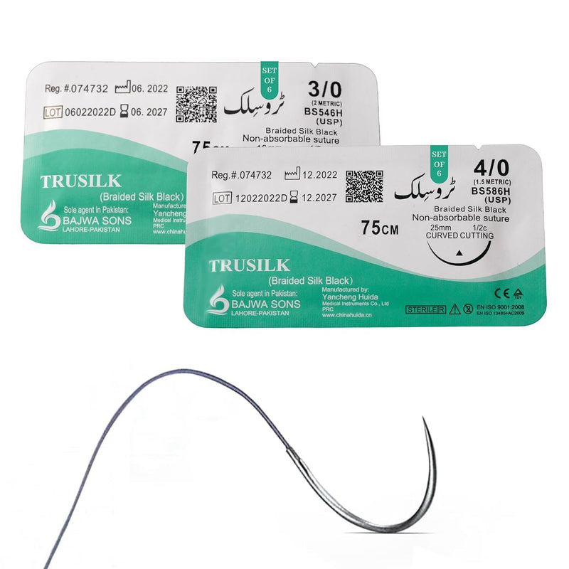 Suture Practice Pad 3 Layer 14 Wound 5x7" with Silicon Thread Durable Silicon Skin Suture Pad to be Used by Students for Training and Practice of Medical | Veterinarian Students and Nurses Pad + Thread