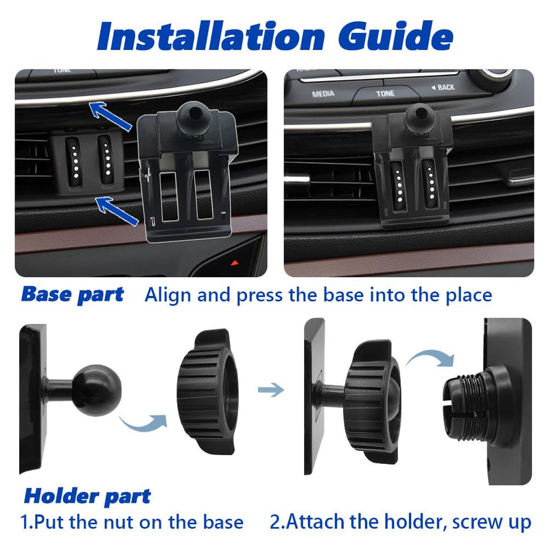 Car Phone Mount 2016-2020 Buick Envision SUV [Thick Case Friendly] Mobile Phone Holder Cell Navigation Bracket Air Vent Auto Accessories Cradles, All Phones