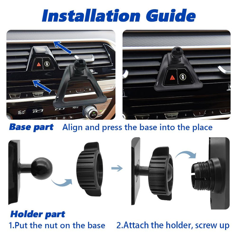 Car Phone Mount 2017-2023 BMW 5 Series and 2018-2023 BMW M5 [Thick Case Friendly] Mobile Phone Holder Cell Navigation Bracket Air Vent Auto Accessories Cradles, All Phones