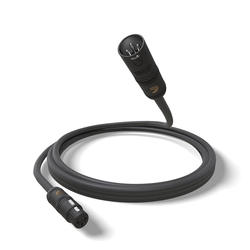 D'Addario Accessories Microphone Cable - XLR Cable - Copper Braid Shield - Optimal Signal Transfer - American Stage - 10 Feet/3.05 Meters - 1 Pack