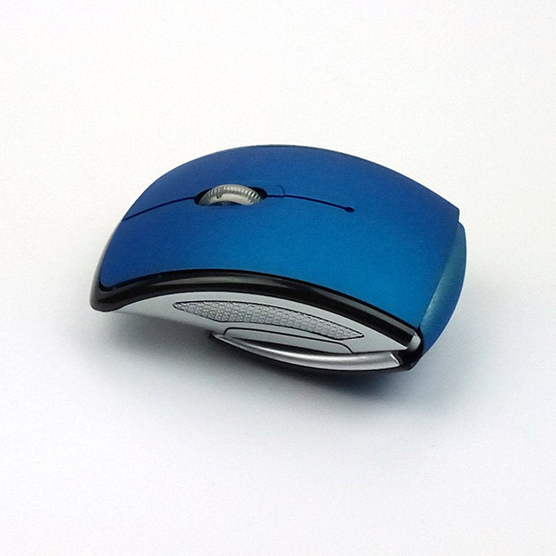 Foldable Wireless Mouse 2.4GHz for The PC Computer Mouse Foldable Folding Mice USB 2.0 Receiver for PC Laptop Blue