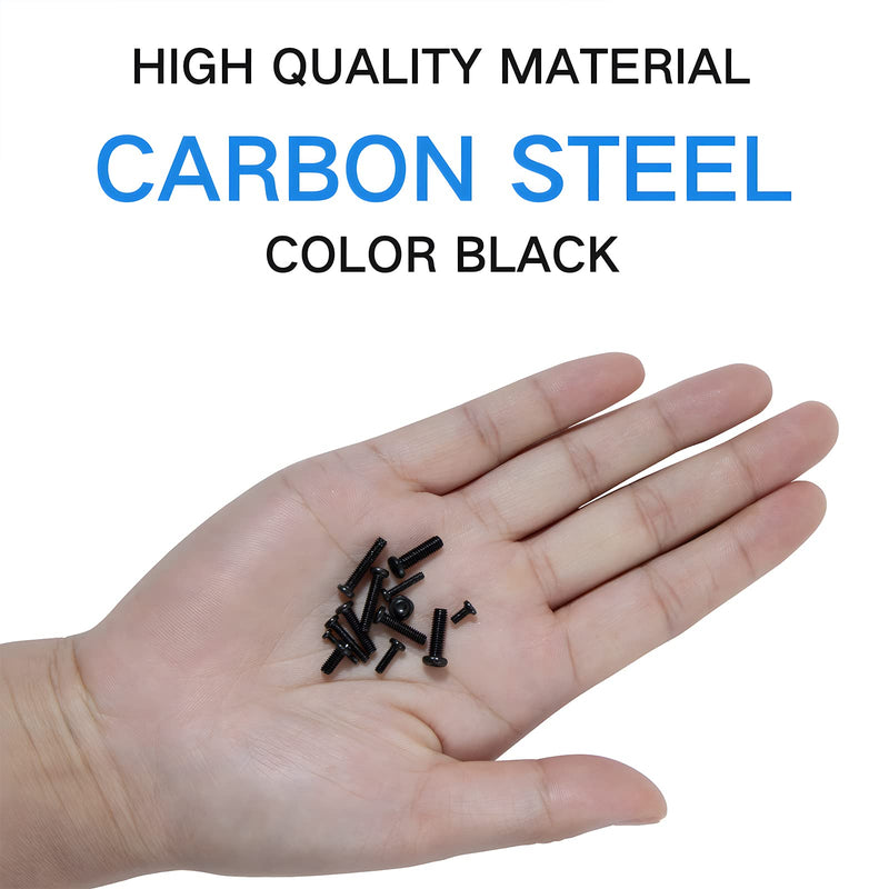 1320Pcs Black Laptop Screws Kit,Notebook Tiny Computer Replacement Electronic Screws,Pan Head Small Machine Screws for Laptop,Watches,Clocks,Mobile Phone