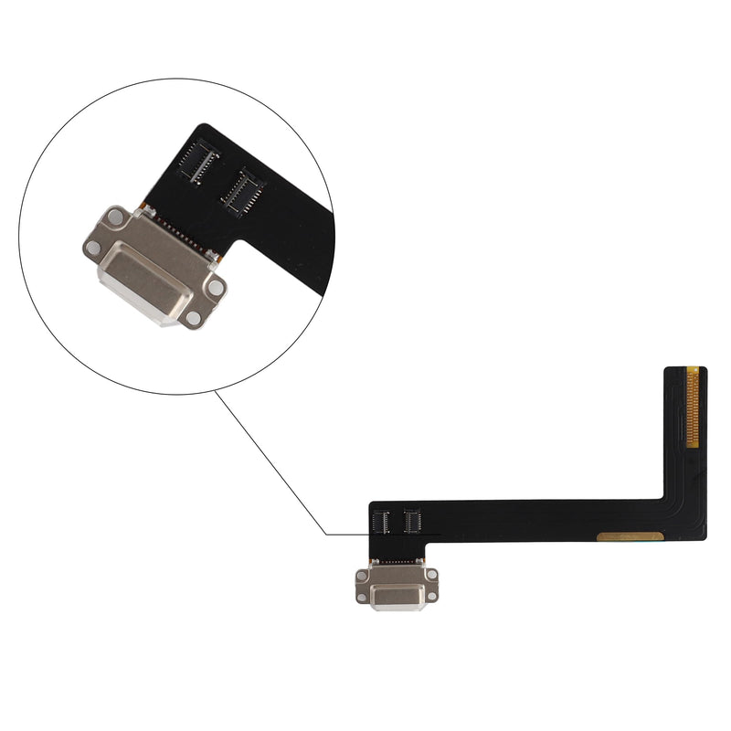 Charging Port Connector Dock Flex Cable for iPad Air 2 A1566 A1567 -White-Only 1 PC