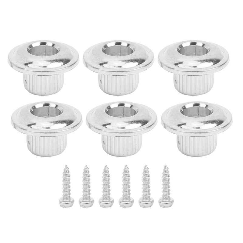 3 Left 3 Right Acoustic Guitar SemiClosed String Tuning Pegs Tuning Keys Machine Heads for Acoustic Guitar(Silver) Silver