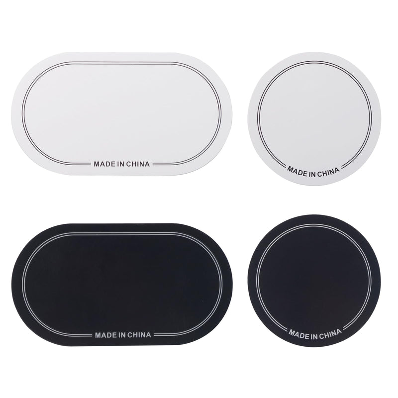 MEELYHOMEZQA 2pcs Single/Double Pedal Drum Patches Skin Replacement Self-Adhesive Drumhead Patchs Protector for Kick Bass Durm Parts, 18*10cm