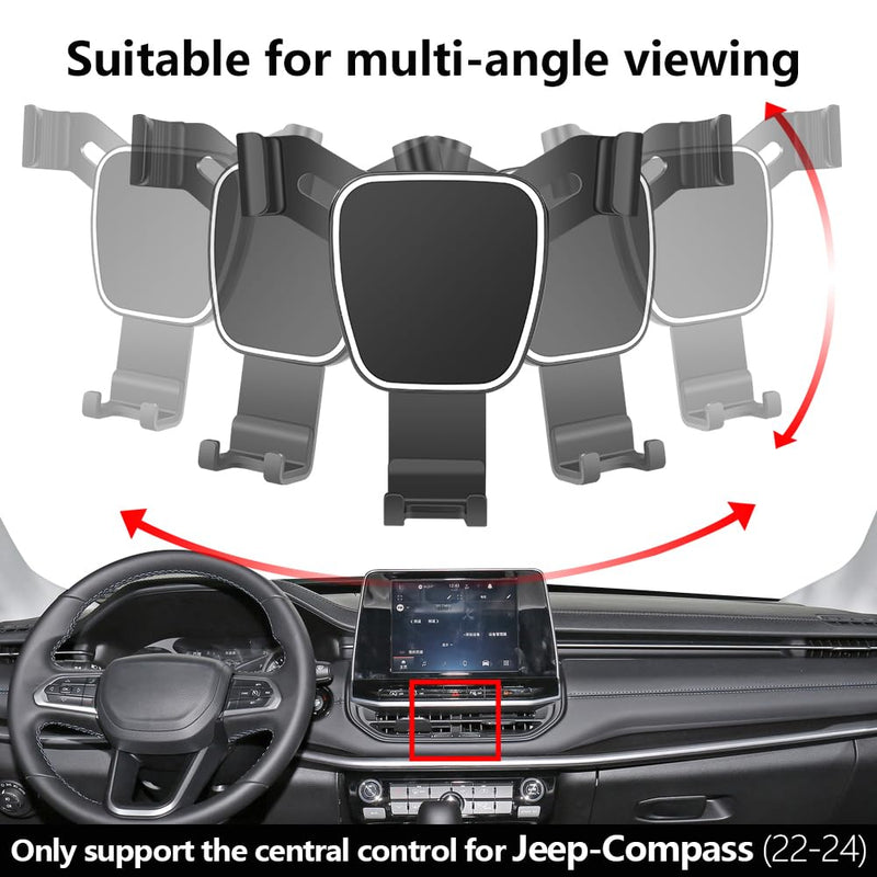 Car Phone Holder for Jeep Compass 2022 2023 2024 2025 2026 Auto Accessories Navigation Bracket Interior Decoration Mobile Cell Phone Mount case