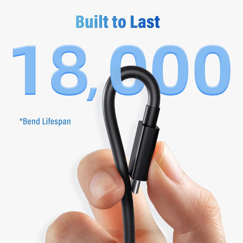 ACASIS [Intel Certified Thunderbolt 4 Cable 6.6ft, 40Gbps Data Transfer, 100W PD Charging, 8K Video, Compatible with Thunderbolt 4/3, USB-C, USB4 Devices, Black (6.6ft/2m) 6.6ft/2m
