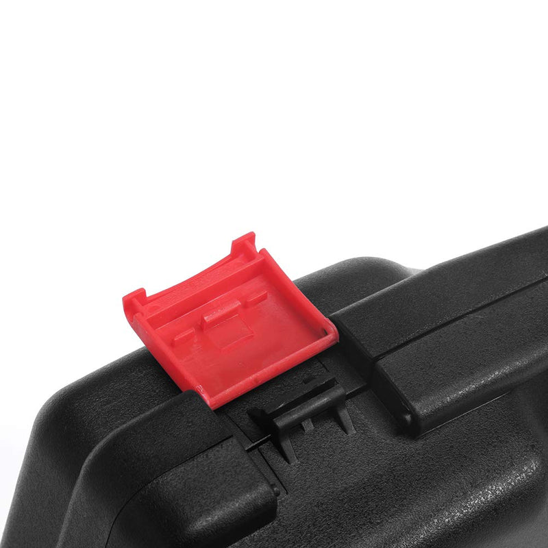 Small Hard Carrying Case with Pluck Foam Interior for iPhone, GoPro, Camera, and More- 9.3 x 7.5 x 2 Inches, Black 9.3" X 7.5" X 2"