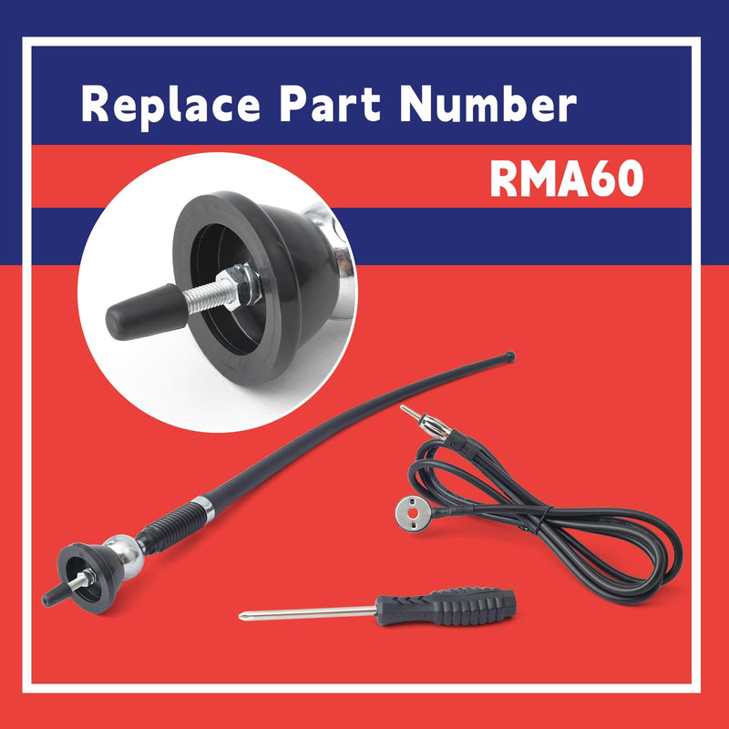 [AUSTRALIA] - RMA60 Rubber Radio Antenna Replacement for John Deere for Kubota for Massey Ferguson for Yanmar Tractor 