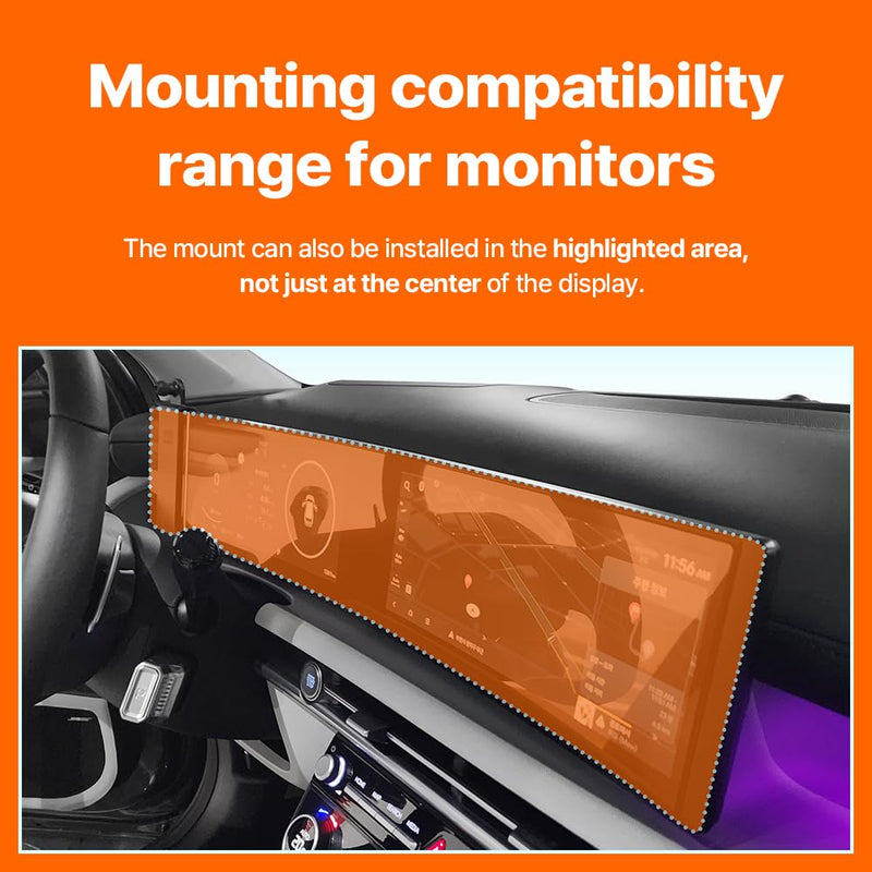 FICS Car Phone Holder for Hyundai Tucson Facelift 2024 2025 2026 – Instrument Panel Mount, Custom-Fit SUV Interior Accessory for Navigation, No Adhesive or Tools Needed