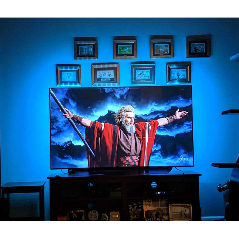 [AUSTRALIA] - USB Powered LED Strip Lights TV Backlights Kit for 50 to 55 Inch TV - Sony LG Samsung Monitor Smart TV Wall Mount Stand Work Space Color Changing LED Background Ambient Lighting 