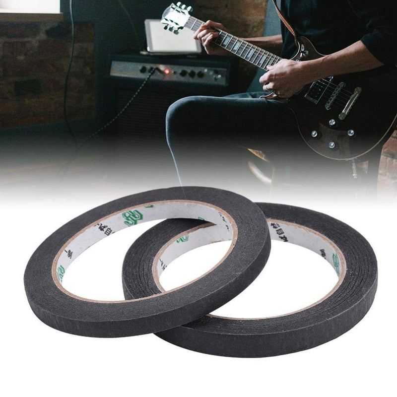 Guitar Pickup Accessories Insulated Tape Band Adhesive, Guitar Parts Black Textured Paper Pickup Tape for guitar pickups, 2pcs guitar pickup tape cloth