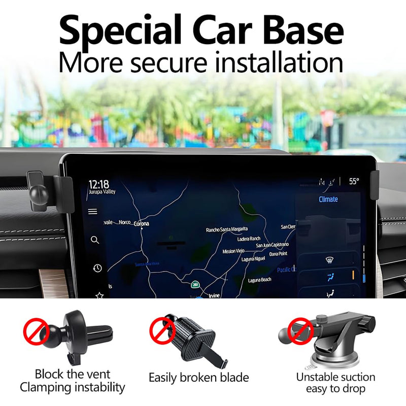 Car Magnetic Phone Mount for Ford Expedition 2022 2023 2024 [Only for 12-inch Touchscreen] Auto Accessories Best Cellphone Holder Mobile Cradle Cell Phones Navigation Charging Magnet Stand for Ford Expedition 2022-2024 [12-inch Screen]