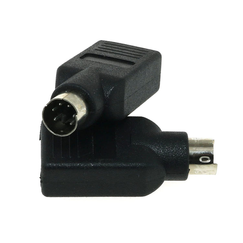 DGZZI USB to PS2 Adapter 2PCS Black USB Female to PS/2 Male Converter Adapter for Mouse and Keyboard